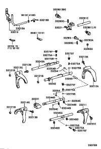 3326160080-SHAFT-SELECT LEVER