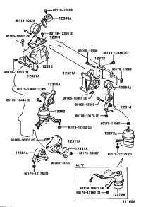 1231328010-BRACKET, ENGINE MOUNTING CONTROL(FOR TRANSVERSE ENGINE)