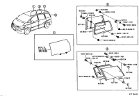6274328040-WEATHERSTRIP, SIDE REAR WINDOW, RH