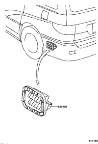 6294033040-DUCT ASSY, QUARTER