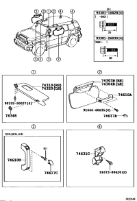 7431035A50B0-VISOR ASSY, RH