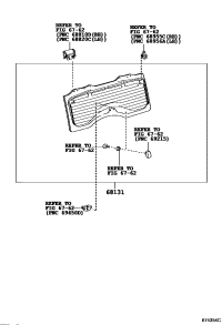 6815035904-GLASS SUB-ASSY, BACK