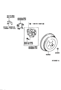 4245008010-HUB & BEARING ASSY