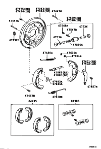 0449508010-SHOE KIT BRAKE RR