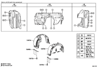 538750E161-LINER, FRONT FENDER, RH