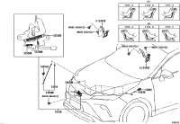 534200E331-HINGE ASSY HOOD LH