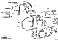 610240A080-PILLAR SUB-ASSY, FR