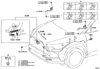 534200A170-HINGE ASSY HOOD LH