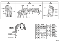53876F4120-LINER, FRONT FENDER, LH