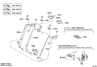 7336002820C0-BELT ASSY, REAR SEAT 3 POINT TYPE, OUTER RH