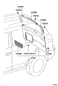 6793842030B0-GARNISH, BACK DOOR