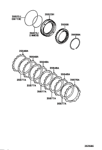 3569228010-PLATE, CLUTCH (FOR 1ST & REVERSE BRAKE)