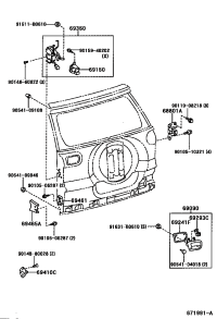 6880142041-Hinge sub-assy, back door