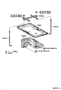 7440142010-BRACKET SUB-ASSY, BATTERY
