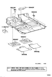585100D700E0-CARPET ASSY, FLOOR