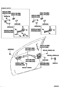 692060D190E0-HANDLE SUB-ASSY, FRONT DOOR INSIDE, LH