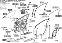 681010R210-GLASS SUB-ASSY, FRONT DOOR, RH