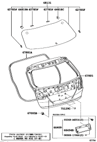 670050T120-PANEL SUB-ASSY, BACK