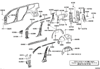 6112760040-Reinforcement, cowl side panel, no.2 rh