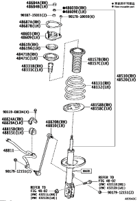 4860928050-SUPPORT SUB-ASSY, FRONT SUSPENSION, LH