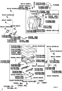 7215942010B0-Cover, rear seat track bracket