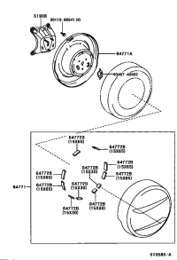 6477342010-COVER, SPARE WHEEL