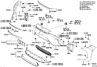 521110R070-BAR, FRONT BUMPER
