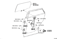 698030R100-REGULATOR SUB-ASSY, REAR DOOR WINDOW, RH