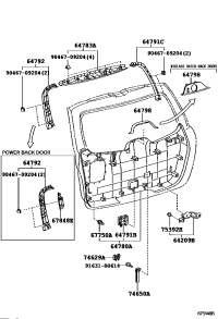 6478348060E0-TRIM, BACK WINDOW PANEL, UPPER