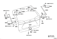 689500R130-STAY ASSY, BACK DOOR, RH