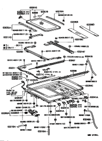 6320960010-PANEL SUB-ASSY, ROOF WIND DEFLECTOR
