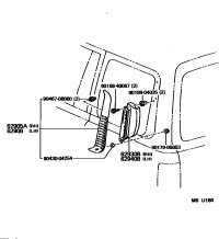 6294060010-DUCT ASSY, QUARTER VENT, LH