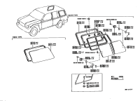 6271460100-GLASS, QUARTER WINDOW, REAR LH