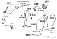 6222048110B0-GARNISH, FRONT PILLAR, LH