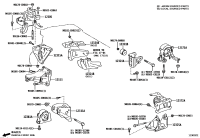 123710T430-INSULATOR, ENGINE MOUNTING, REAR