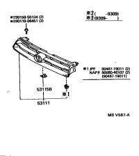 5311106010-GRILLE RADIATOR