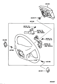 4513008060B0-BUTTON ASSY, HORN