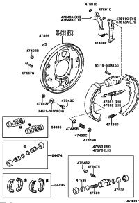 0449526180-SHOE KIT BRAKE RR