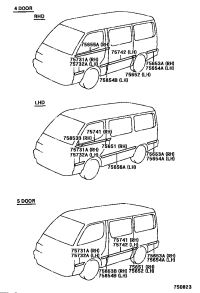 7565126020-MOULDING, QUARTER, OUTSIDE RH