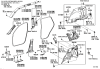 6248042110B0-GARNISH ASSY, ROOF SIDE, INNER LH