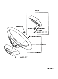 4513060161E0-BUTTON ASSY, HORN