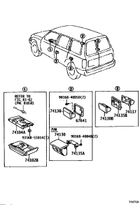 7410260020-BOX SUB-ASSY, FRONT ASH RECEPTACLE