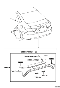 7680106A80-GARNISH SUB-ASSY