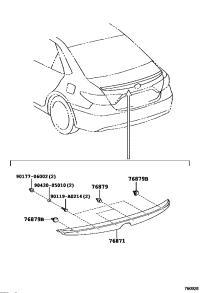7687106912-SPOILER, REAR