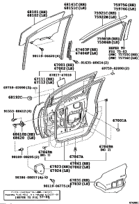 681010Q010-GLASS SUB-ASSY, FRONT DOOR, RH