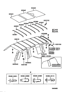 9046707104B0-CLIP, ROOF