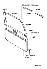 6793560010E0-GARNISH, BACK DOOR
