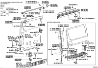 6831026051-ROLLER ASSY, SLIDE DOOR, UPPER RH