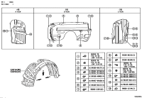 53875AC030-LINER, FRONT FENDER, RH