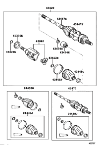 4342007080-SHAFT ASSY, FRONT DRIVE, LH